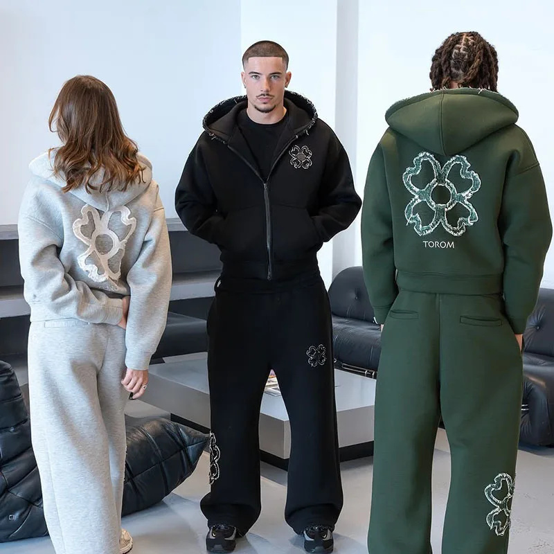 Street Fashion Guys - Spring Autumn Oversized 4 Leaf Clover