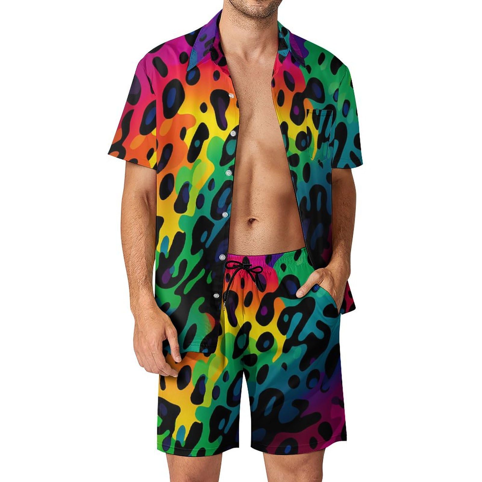 Street Fashion Guys - Summer Irregular Geometric 3D Print Men