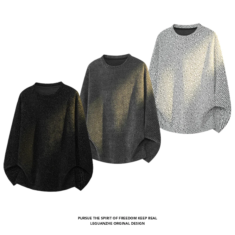 Men Diagonal Stripe Textured L - огляд і ціна Street Fashion Guys