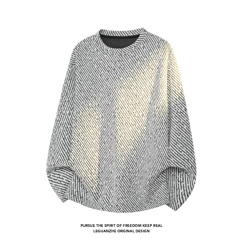 Men Diagonal Stripe Textured L - огляд і ціна Street Fashion Guys