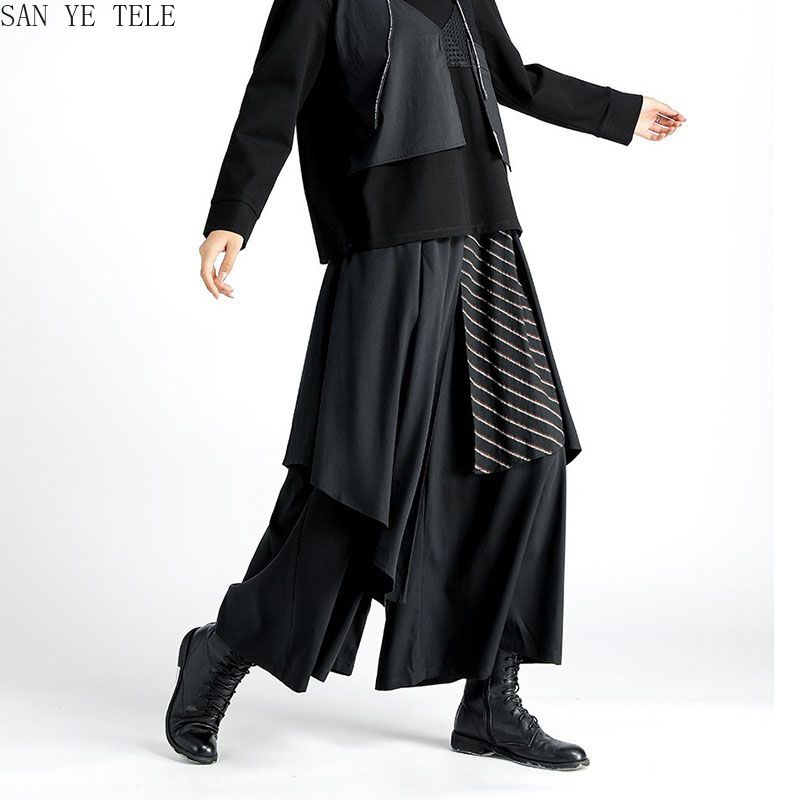 Men Black Irregular Pants Japa - огляд і ціна Street Fashion In Japanese