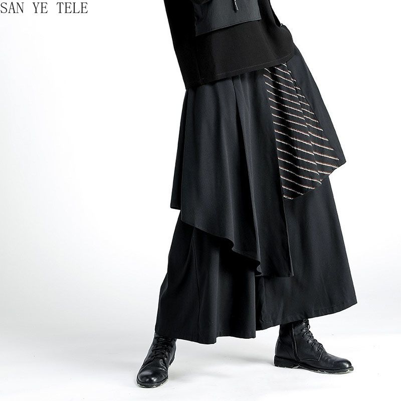 Men Black Irregular Pants Japa - огляд і ціна Street Fashion In Japanese