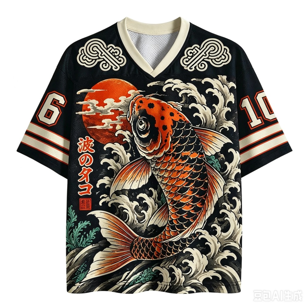 Japanese Koi Fish Waves Sport  - огляд і ціна Street Fashion In Japanese