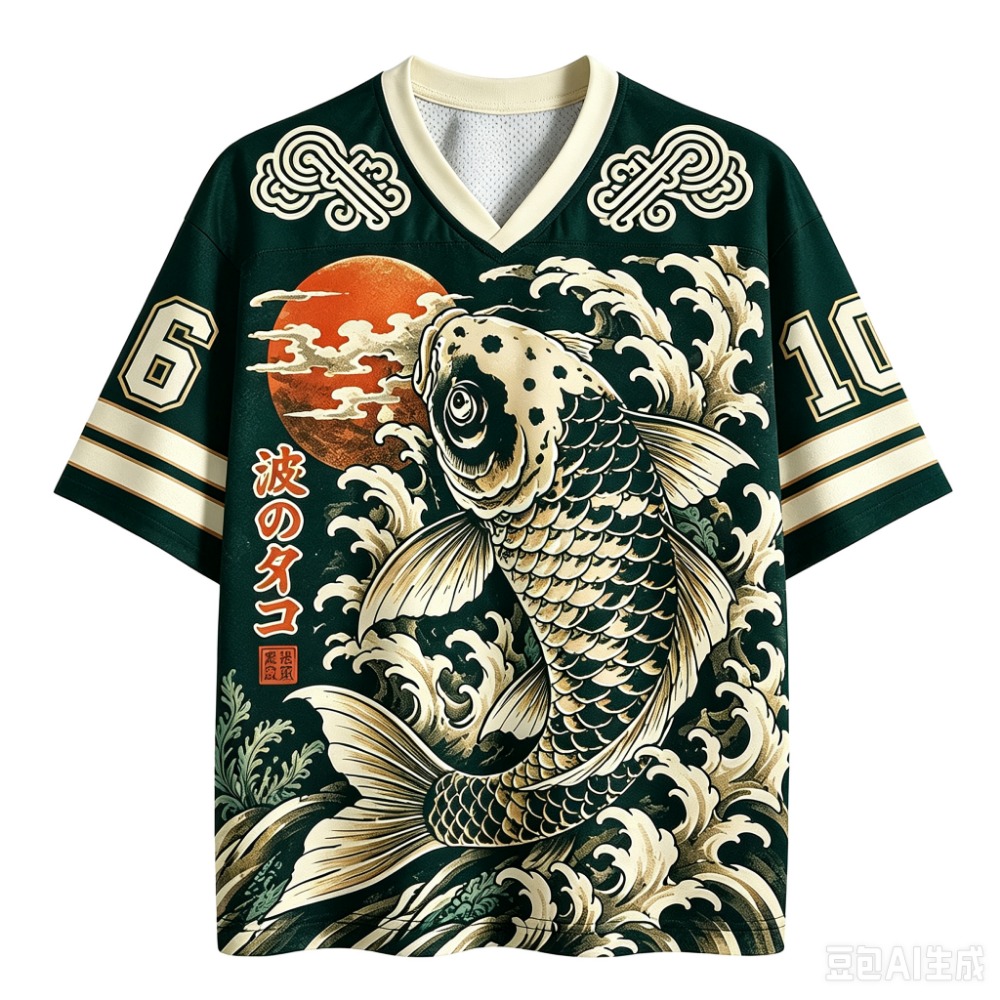 Japanese Koi Fish Waves Sport  - огляд і ціна Street Fashion In Japanese