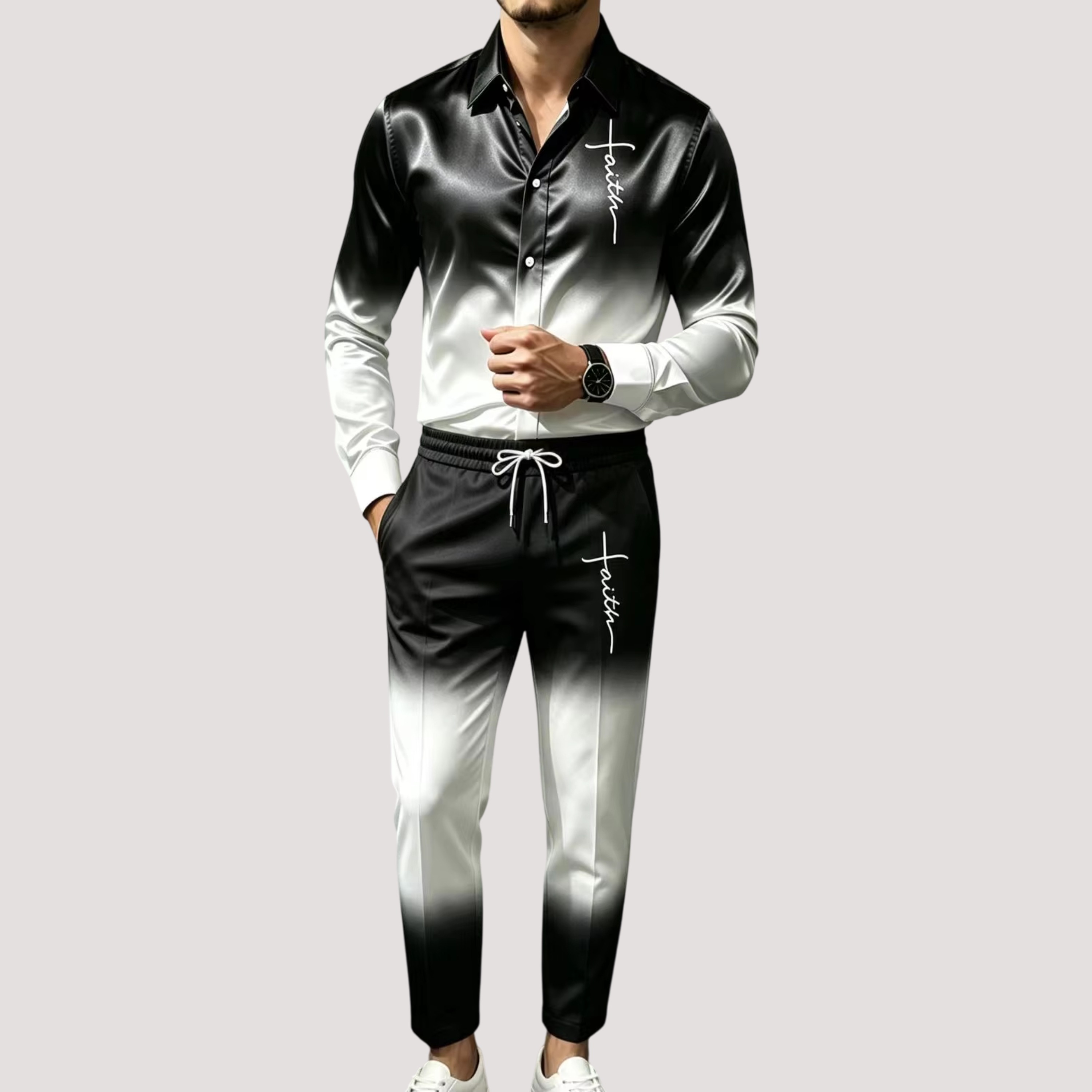 Men's Satin Silk Sports Suit T - огляд і ціна Street Fashion Guys