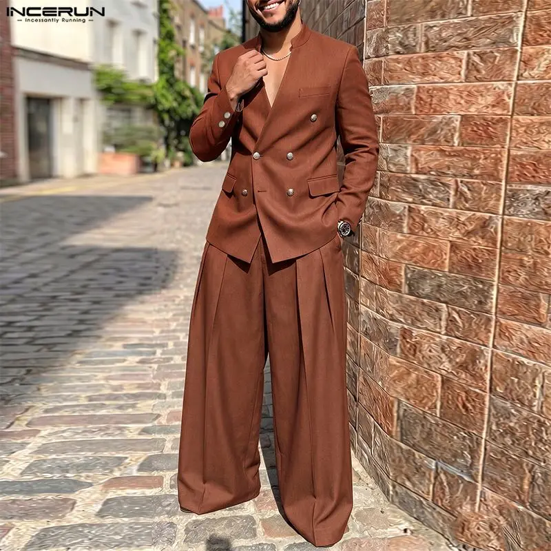 INCERUN Men's Sets Solid Color - огляд і ціна Street Fashion Guys