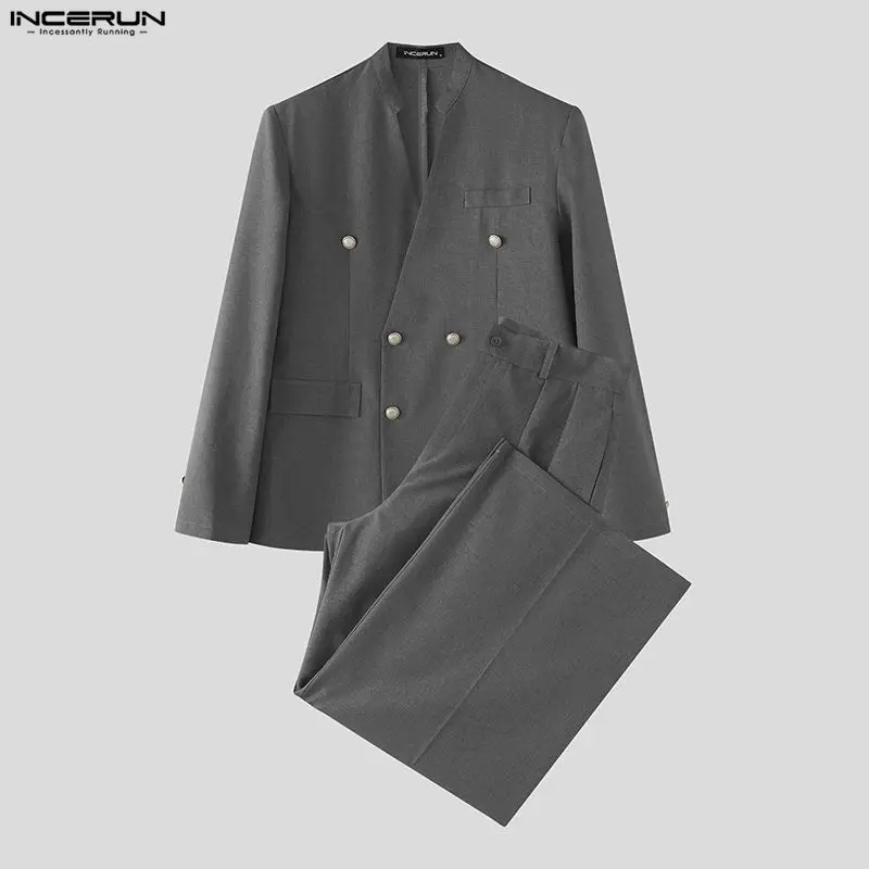 INCERUN Men's Sets Solid Color - огляд і ціна Street Fashion Guys