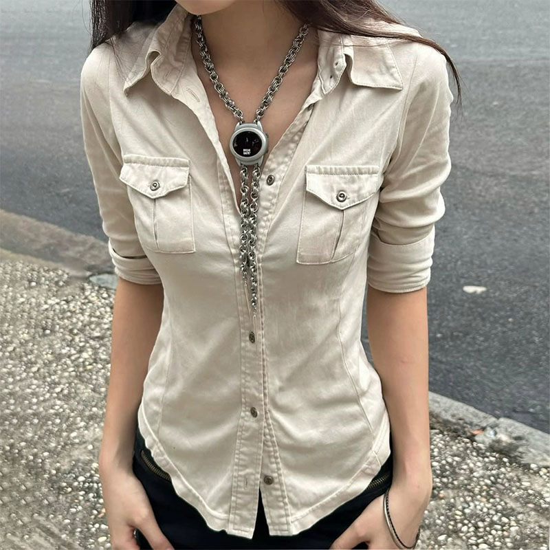 Half Sleeve Button Up Shirts f - огляд і ціна Street Fashion In Japanese