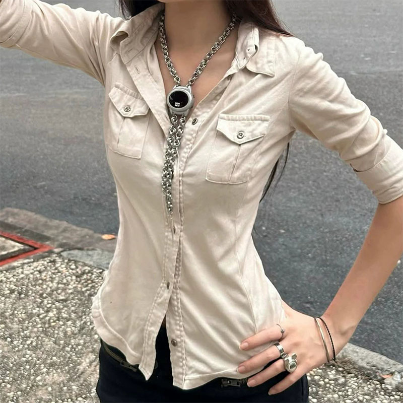 Half Sleeve Button Up Shirts f - огляд і ціна Street Fashion In Japanese