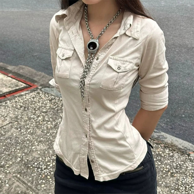 Half Sleeve Button Up Shirts f - огляд і ціна Street Fashion In Japanese