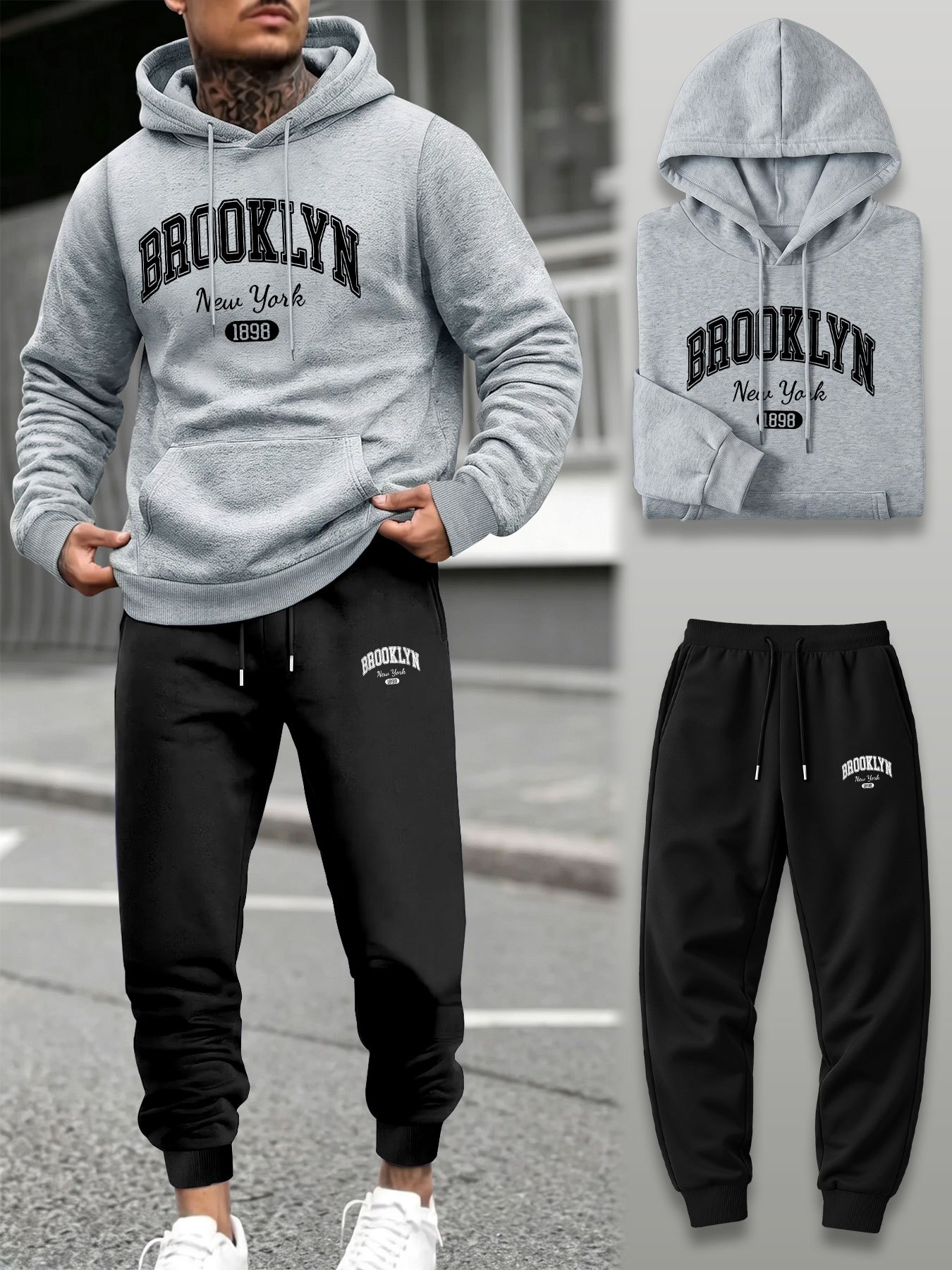 Men 2 Piece Tracksuit Hoodie J - огляд і ціна Street Fashion Guys
