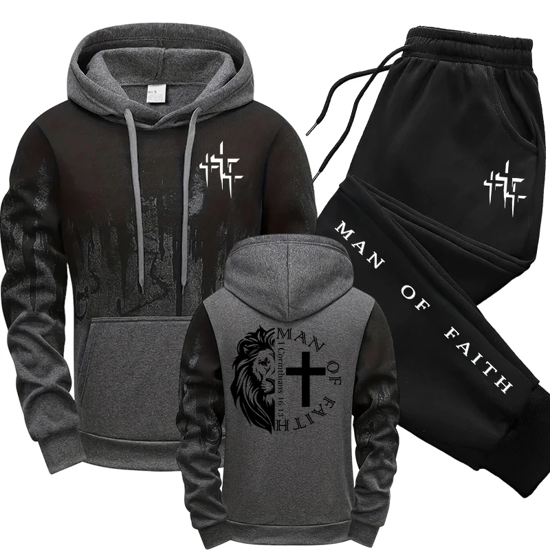 Man of Faith Pattern Men's Set - огляд і ціна Street Fashion Guys