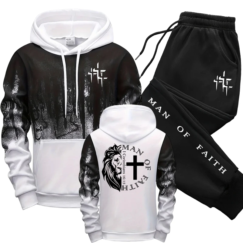 Man of Faith Pattern Men's Set - огляд і ціна Street Fashion Guys