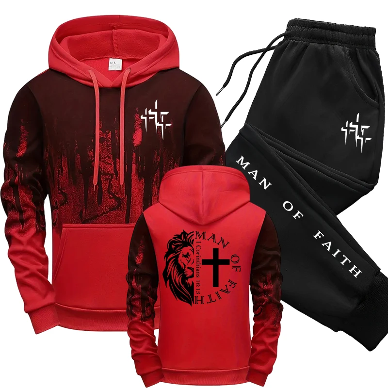 Man of Faith Pattern Men's Set - огляд і ціна Street Fashion Guys